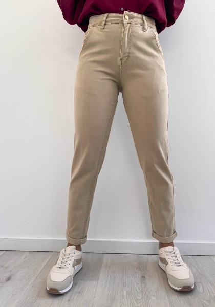 Jeans Mom Théa cappuccino