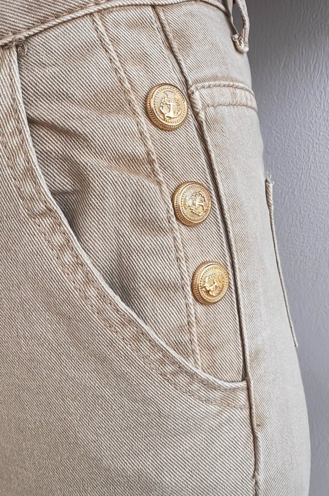 Jeans Mom Théa cappuccino