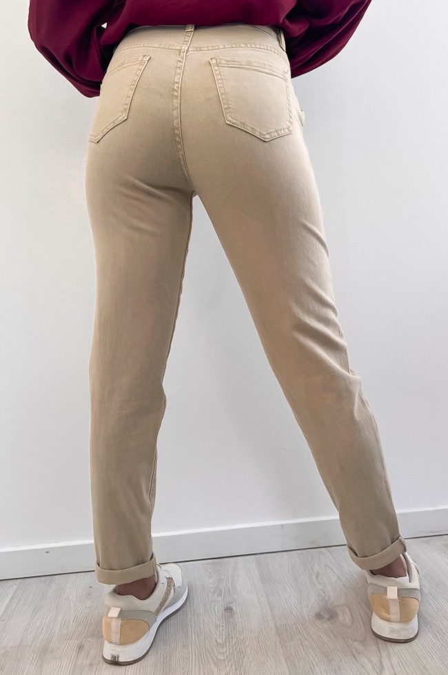 Jeans Mom Théa cappuccino