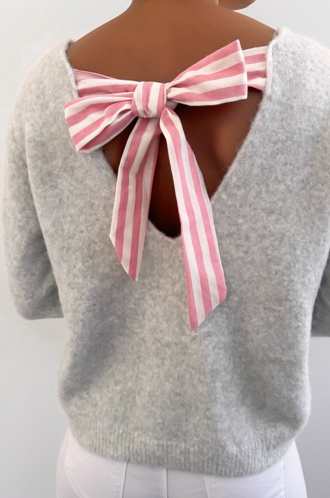 Pull Bow longues manches