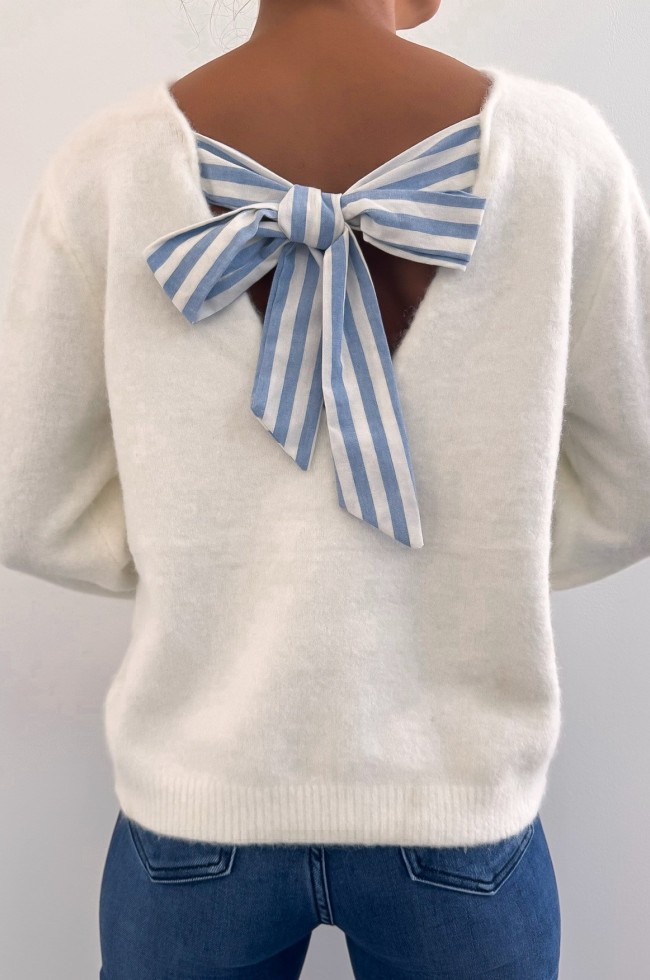 Pull Bow longues manches