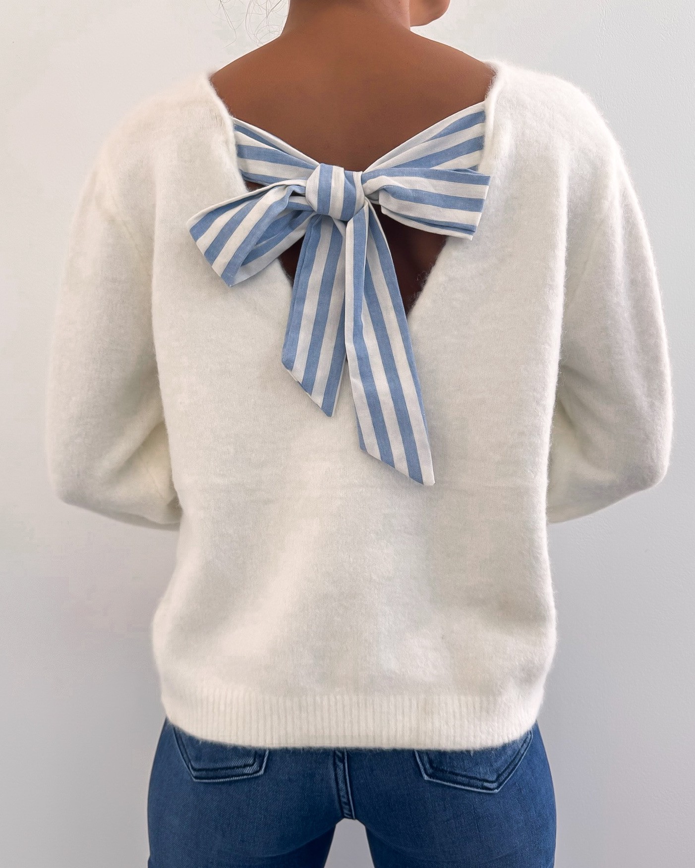 Pull Bow longues manches