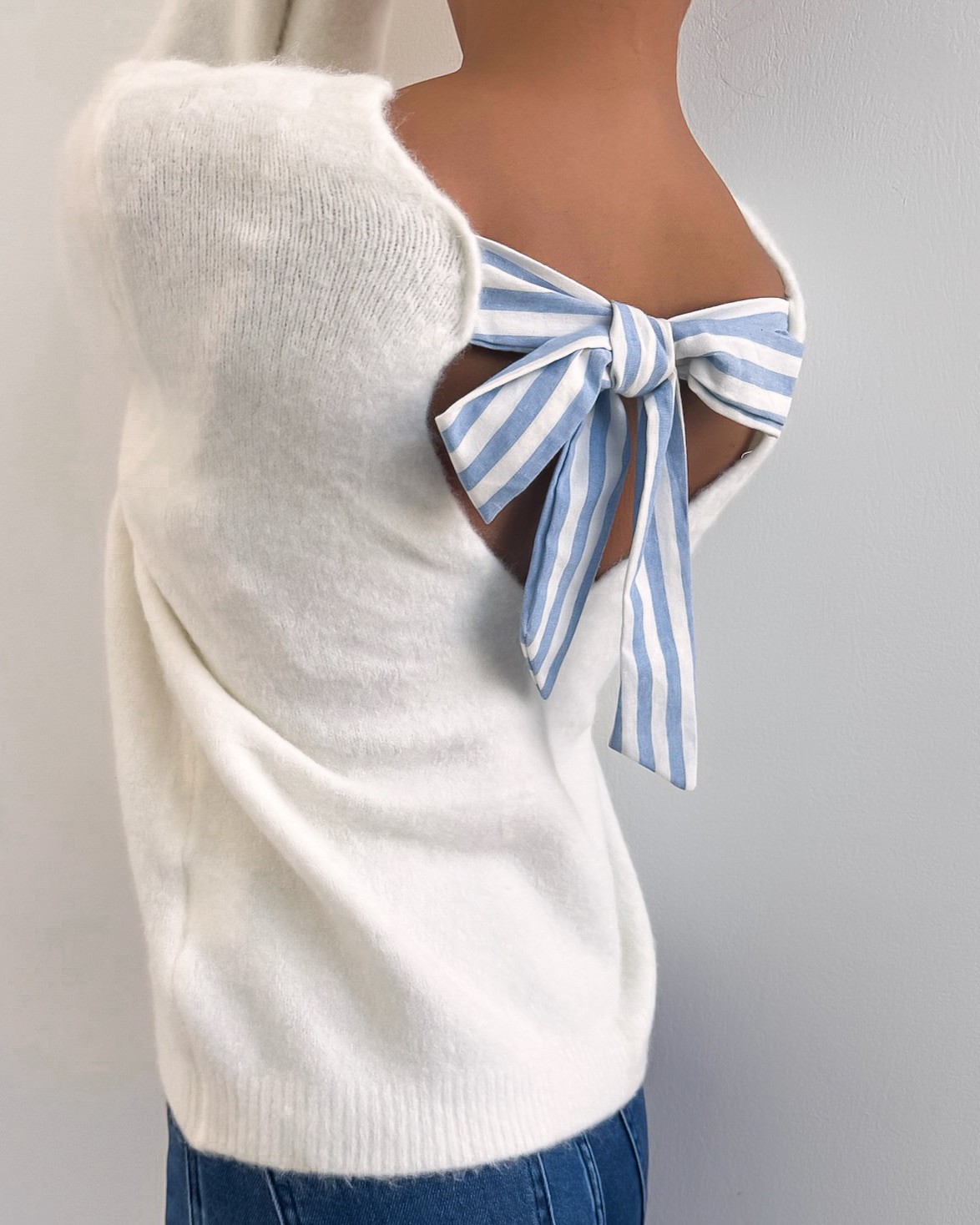 Pull Bow longues manches