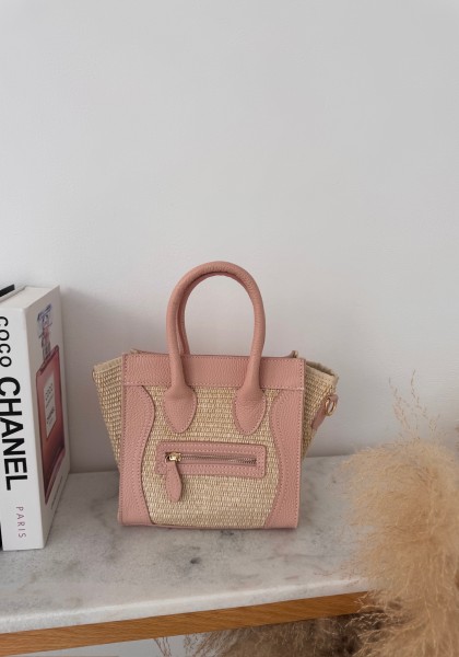 Sac inspi C bi-matière en cuir