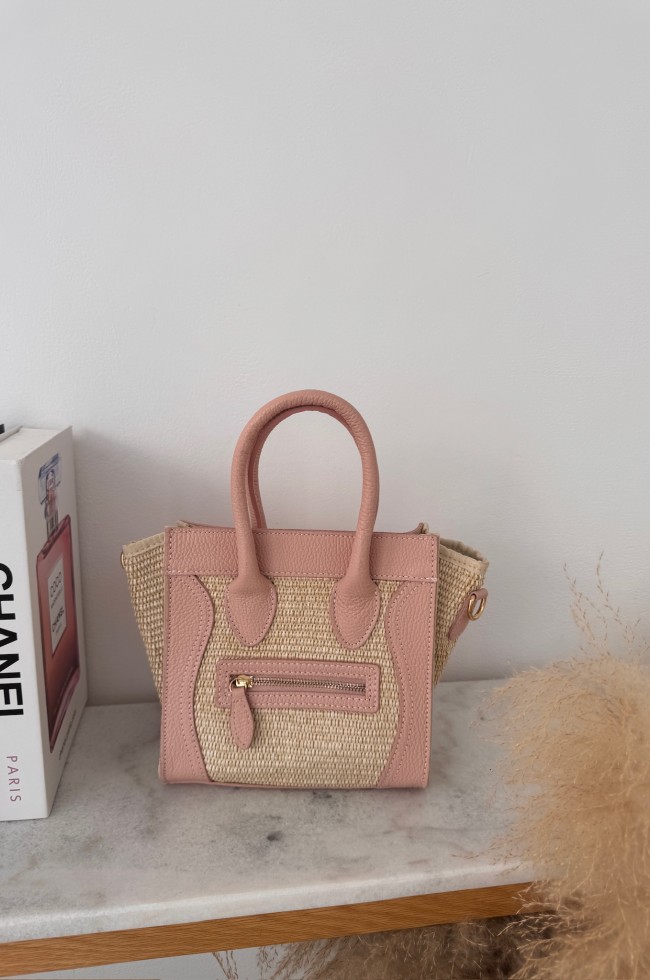 Sac inspi C bi-matière en cuir