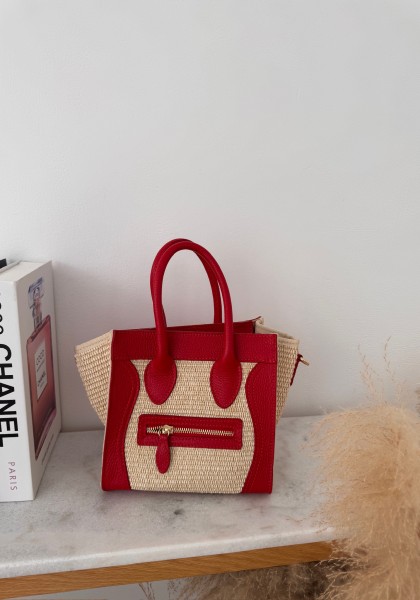 Sac inspi C bi-matière en cuir