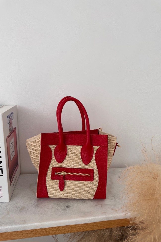 Sac inspi C bi-matière en cuir